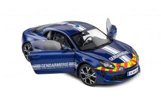 Alpine A110 Gendarmerie 2023 blau S1801628 Solido 1:18 Metallmodell